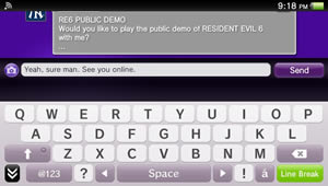 Group Messaging on PS Vita