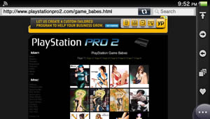 PlayStation Vita Web Browser